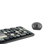 Gray Xt Retro Kablosuz Klavye Ve Mouse Seti