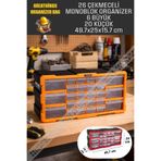 Greathings 26 Çekmeceli Büyük Boy Monoblok Organizer Hobi Seti Vida Çivi Malzeme Kutusu Takım Çantası