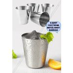 Greathings 4 Adet | 1oz / 30ml | Metal Shot Bardak | Paslanmaz Çelik İçki Likör Viski Alkol Metal Kamp Bardağı