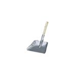 Greathings KRT-1063 ( BÜYÜK & GENİŞ= 22X20CM ) ( RENKLİ METAL ) SOBA KÜREK ( AHŞAP SAPLI=33.5CM )