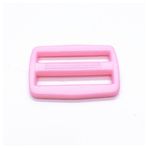 GreatRise 50 Adet Renkli Tri Glide Sürgü Plastik Merdiven Tokası Ayar Sürgü Regülatör Tri Glide Slider Plastik Merdiven Kilit Toka Kayış Kilit Sırt Çantası Kemer Pembe 25 mm