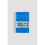 Greek Kadıfe Jakarlı Havlu Koyu Turkuaz 70X140 - 70 x 140 cm