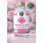 GREEN APPLE Organik İçilebilir Saf Gül Suyu (200 gr / Cam Şişe)