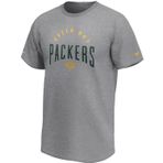 Green Bay Packers Fish Eye Grafik Tişört, gri, M