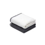 Green Black Vera 2Li Mutfak Havlusu 100 Pamuk Bukle-Bukle Krem-Lacivert 50X70 Cm