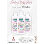 Green Clean Baby Çamaşır Yumuşatıcı 1 lt x 3 Adet ve Natural Yenidoğan 60'lı