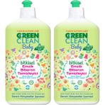Green Clean Baby Organik Portakal Yağlı Bitkisel 500 ml x 2 Adet Emzik Biberon Temizleyici