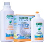 Green Clean Bulaşık Makinesi Jel Deterjan 1 Lt Doğal Tuz 1,5 Kg Parlatıcı 500 Ml Bitkisel Özellik