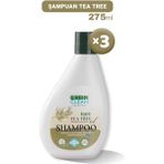 Green Clean Tea Tree 3x275 ml Şampuan