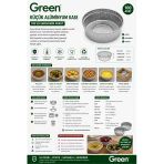 Green Küçük Alüminyum Kase 100'Lü