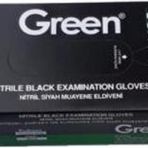 Green Muayene Eldiveni Nitril Pudrasız Siyah Büyük Boy (L) | 100 Adet