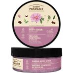Green Pharmacy % 98 Organik Şekerli Vücut Peelingi Şam Gülü ve Shea Yağı 200 ml