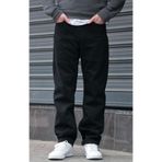 green poll Erkek Baggy Rahat Kesim Siyah Pantolon