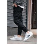 Green Poll Erkek Siyah Jogger Kargo Cepli Kot Pantolon - Lastikli Bel Ve Paça, Esnek Kumaş