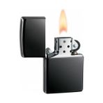 Green Zippo Tarzı Benzinli Çakmak - Siyah