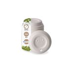 GREENBOX 50 adet içme delikli karton kapak I Coffee-to-go kapak Ø 80 mm beyaz I Kahve için kağıt bardak I Biyolojik olarak çözünebilir ve kompostlanabilir I İçme delikli kahve kupası kapağı