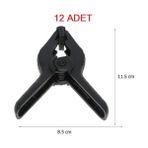 Greenbox Fon Mandali-Clamp 4.5 Inç Fon Perde Tutucu 12 Adet
