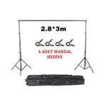 Greenbox Fon Standı 2,8X3 METRE - 2.8X3