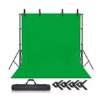 Greenbox Fon Standı 2x3 Metre Yeşil Fon Perde 2x3 Screen + 4 Mandal