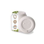 GREENBOX İçme delikli karton kapak I Coffee-to-go kapak Ø 90 mm beyaz I Kahve ve To-Go kağıt bardaklar için I Biyolojik olarak çözünebilir ve gübrelenebilir I Kahve kupası kapağı içme delikli I 50