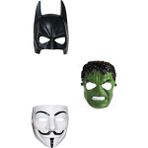 Greendex 3'lü Maske Seti ( Batman Maskesi , Hulk Maskesi ,vandetta Maskesi)