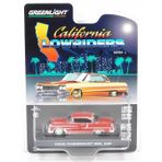 Greenlight 1/64 California Lowriders Series 5 - 1955 Chevrolet Bel Air – Red and Silver Solid Pack 6
