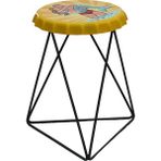 Greenmall Bondy Metal Tabure - Sarı