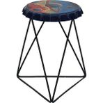 Greenmall Galactic Metal Tabure - Lacivert
