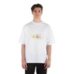 GreenMint Daisy Three Unisex Beyaz Oversize T-shirt