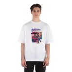 GreenMint Daruma Hunter Unisex Beyaz Oversize T-shirt