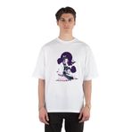 GreenMint Demon Slayer Shinobu Kocho Cute Unisex Beyaz Oversize T-shirt
