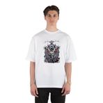 GreenMint Unisex Beyaz Oversize T-shirt Chainsaw Man Aki Beyaz S