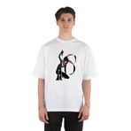 GreenMint Unisex Beyaz Oversize T-shirt One Punch Man - Speed O' Sound Sonic With Katana Beyaz XL