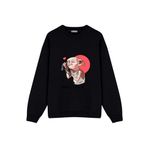 Greenmint Unisex Oversize Sweatshirt Harry Potter Dobby Siyah 2Xl