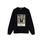 GreenMint Unisex Oversize Sweatshirt HARRY POTTER WANTED Siyah M