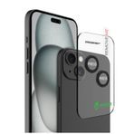 Greenmnky Buddies iPhone 15-15 Plus Uyumlu Siyah Kamera Lens Koruyucu