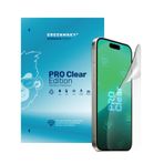 Greenmnky iPhone 12-Pro Clear Edition Panzerfolyo Şeffaf Ekran Koruyucu
