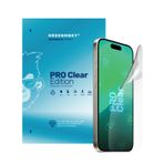 Greenmnky iPhone 13 Pro Clear Edition Panzerfolyo Şeffaf Ekran Koruyucu