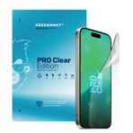 Greenmnky iPhone 14 - Pro Clear Edition Panzerfolyo Şeffaf Ekran Koruyucu