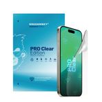 Greenmnky iPhone 15 Pro Pro Clear Edition Panzerfolyo Şeffaf Ekran Koruyucu