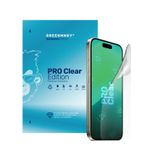 Greenmnky iPhone 16 Plus Pro Clear Edition Panzerfolyo Şeffaf Ekran Koruyucu