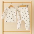 Greenmoon %100 Pamuk Bebek Pijama Takımı - 00-Beyaz - 12 - 18 Ay