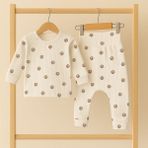Greenmoon %100 Pamuk Bebek Pijama Takımı - 001 - Beyaz - 9 - 12 Ay