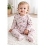 greenmoss %100 Pamuk Tavşan Figürlü Bebek Pijama Takımı