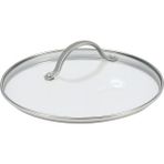Greenpan 26 cm Evrensel Temperli Cam Kapak | Cam ve Paslanmaz Çelik Sap | 26 cm Tencere ve Tavalarla Uyumlu, Fırında 220°C’YE Kadar