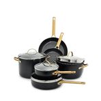 Greenpan CC005451-001 Padova Reserve Black 10 Parça Tencere Tava Pişirme Seti