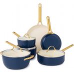 Greenpan Padova Oxford Blue 10 Parça Tencere Seti – Thermolon™ Sağlıklı Yüzey, Indüksiyon Uyumlu, 220°C Fırın Dayanımı - Mav - TENCERE SETİ (20CM TAVA+28CM TAVA+18CM TEK SAP TENCERE+20CM TEK SAP TENCERE+24CM DERİN TENCERE+24CM YAYVAN TENCERE)
