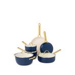 Greenpan Padova Oxford Blue Adonize 10 Parça Tencere Seti - Mavi