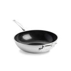 Greenpan Premiere 30 cm Wok Tava – 3 Katmanlı Paslanmaz Çelik, Evershine™ Teknoloji