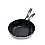 Greenpan Venice Pro Noir Çelik 2'li Tava Seti - Gri